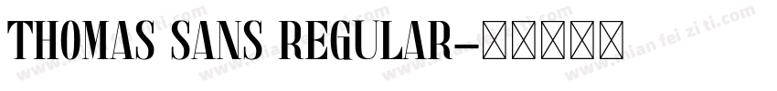 thomas sans Regular字体转换